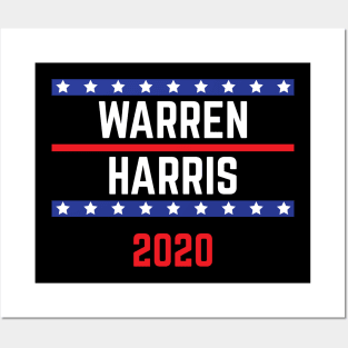 Elizabeth Warren and Kamala Harris on the one ticket? Posters and Art